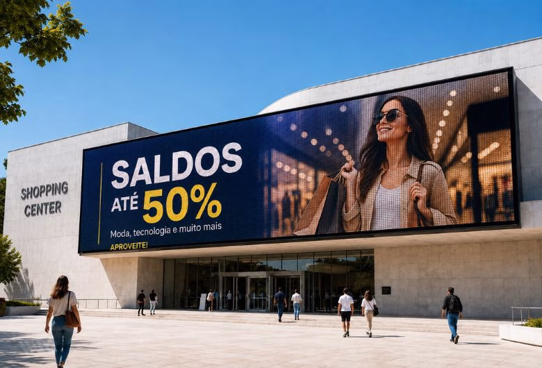 led billboard led billboard no centro comercial